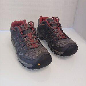 Keen Shoes Women Size 6.5 Gray Pink Oakridge Lace Up, Athletic Hiking 1015364